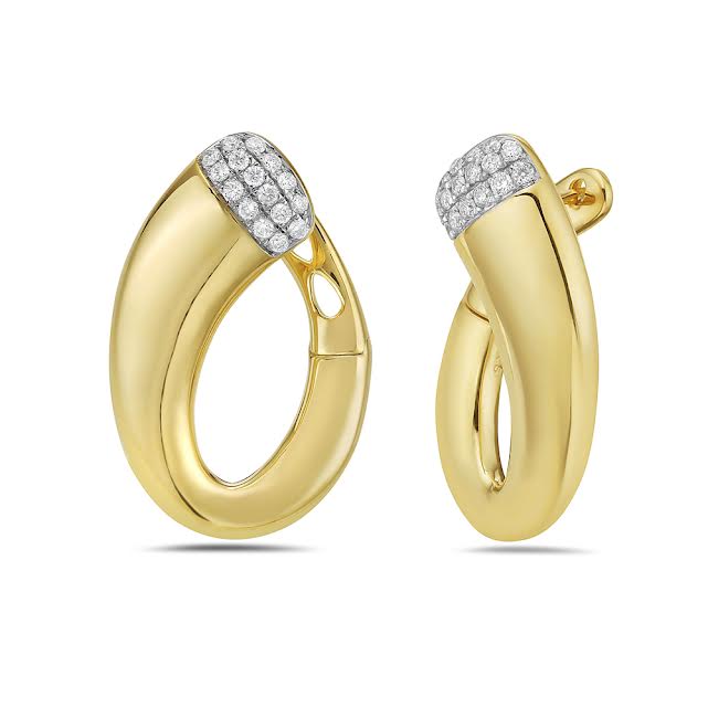 14k earrings with 32 diamonds 0.28ct