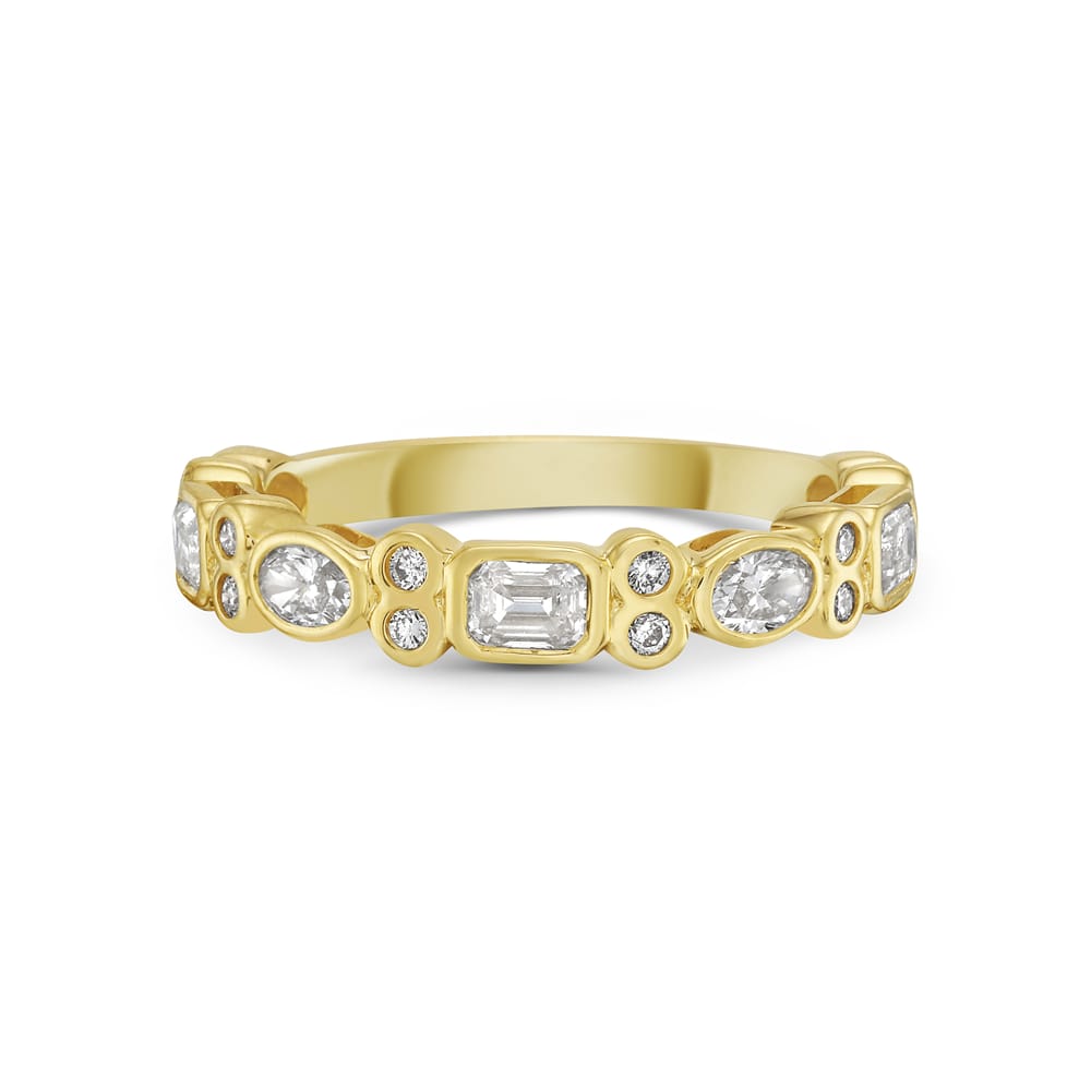 18k band with 13 diamonds 0.70ct
