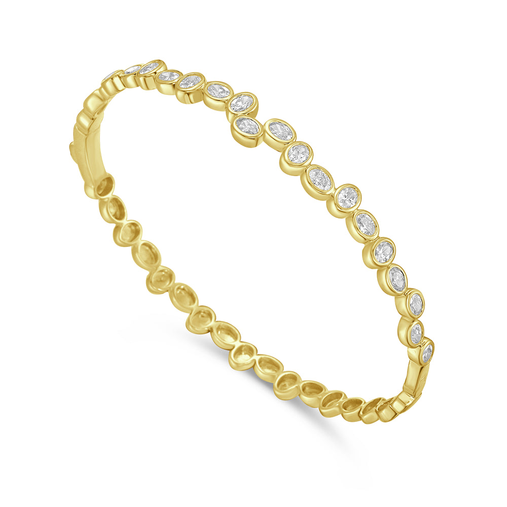 14ky diamond bangle