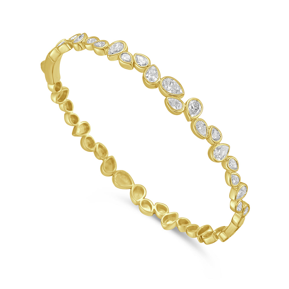 14ky diamond bangle