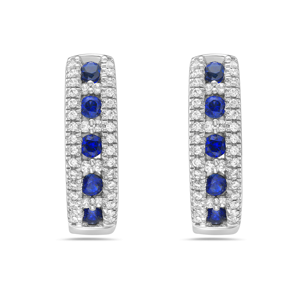 14K 80 DIAMONDS 0.27C & 10 SAPPHIRES 0.60C