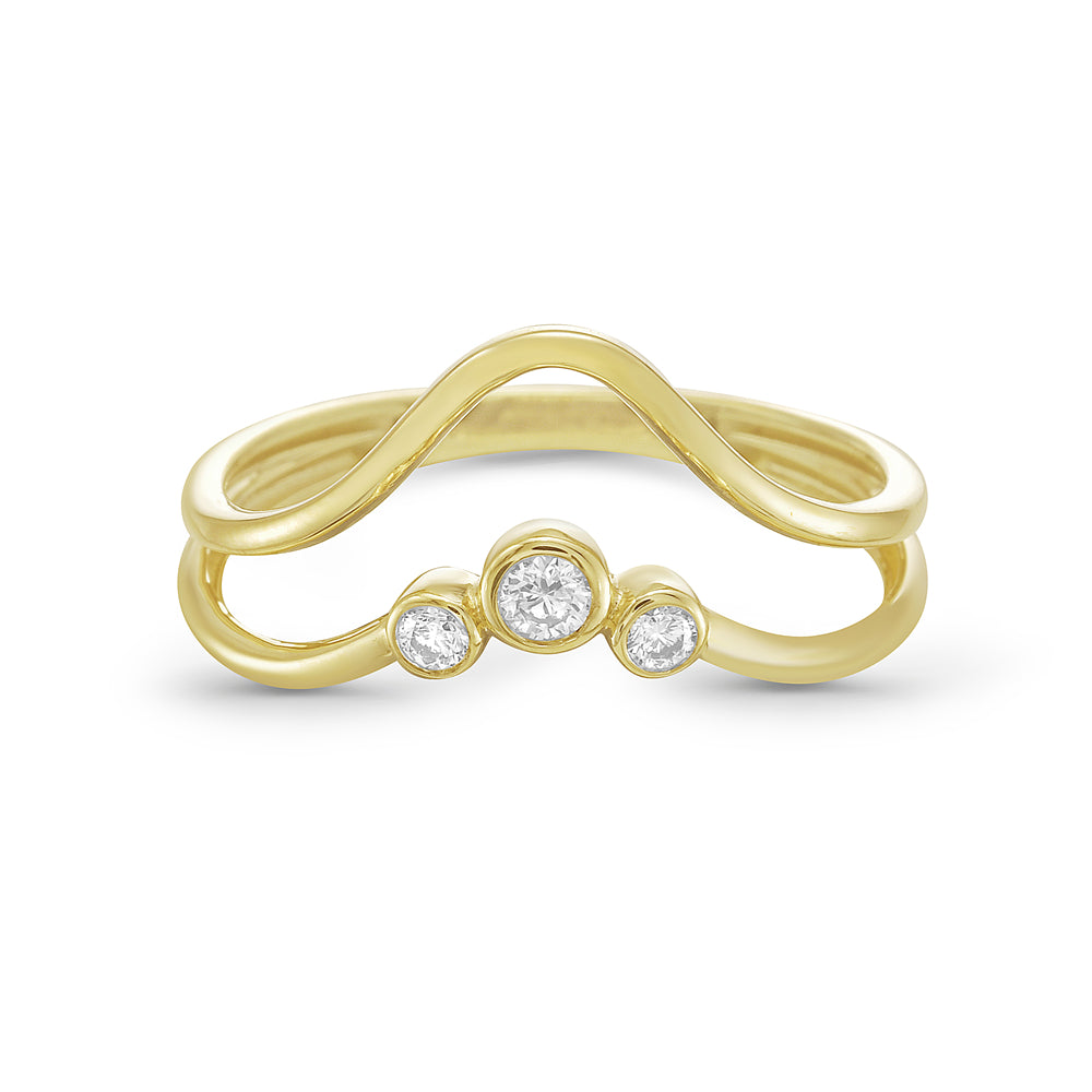 14KY ring with diamonds 0.10ct tw 5.5
