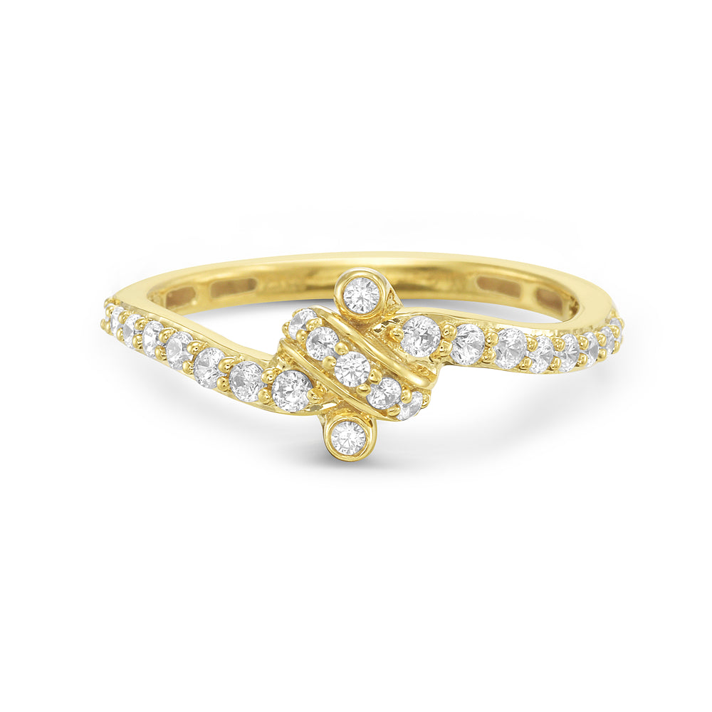 Tied Knot Gold & Diamond Ring