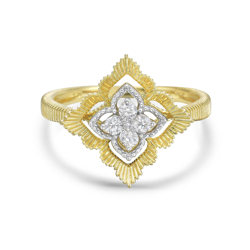 14KY ring with diamonds 0.15ct tw 5.5