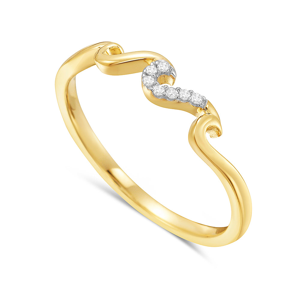 14K Wave Ring