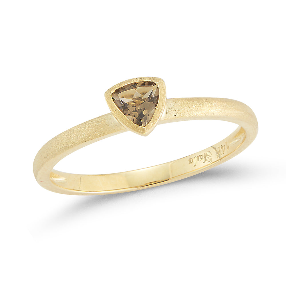14K TRIANGLE SEMI-PRECIOUS RING 3.9
