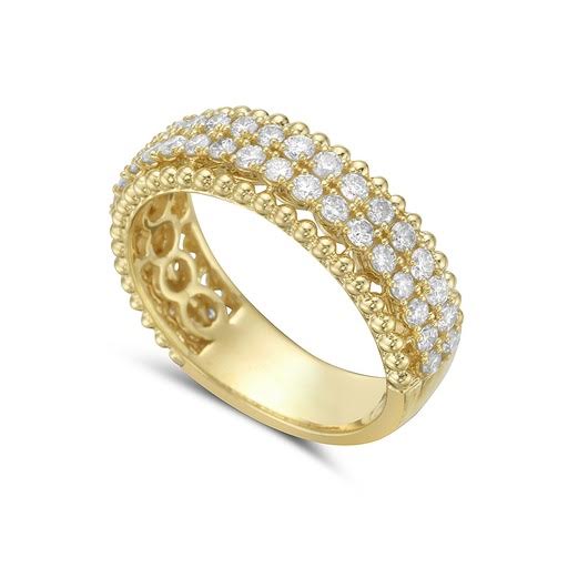 18k band with 46 diamonds 0.96ct
