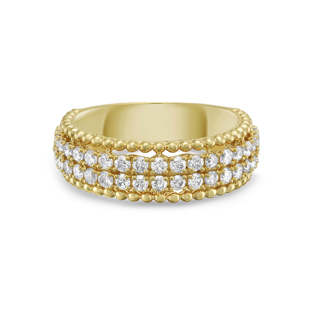 18k band with 46 diamonds 0.96ct