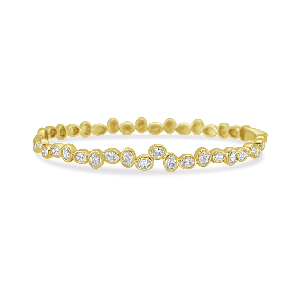 14ky diamond bangle