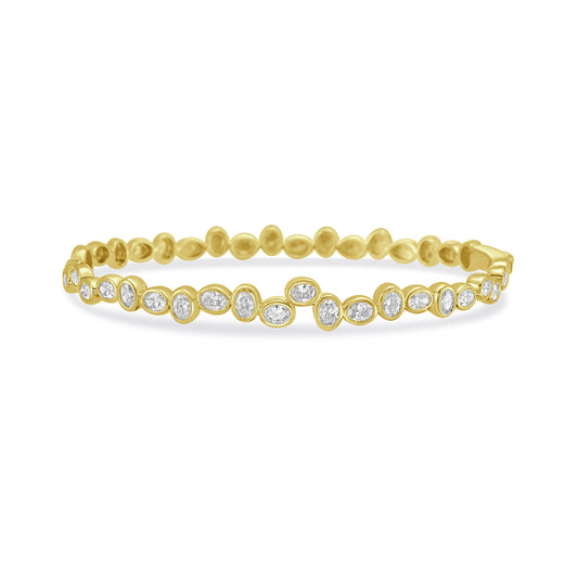 14ky diamond bangle