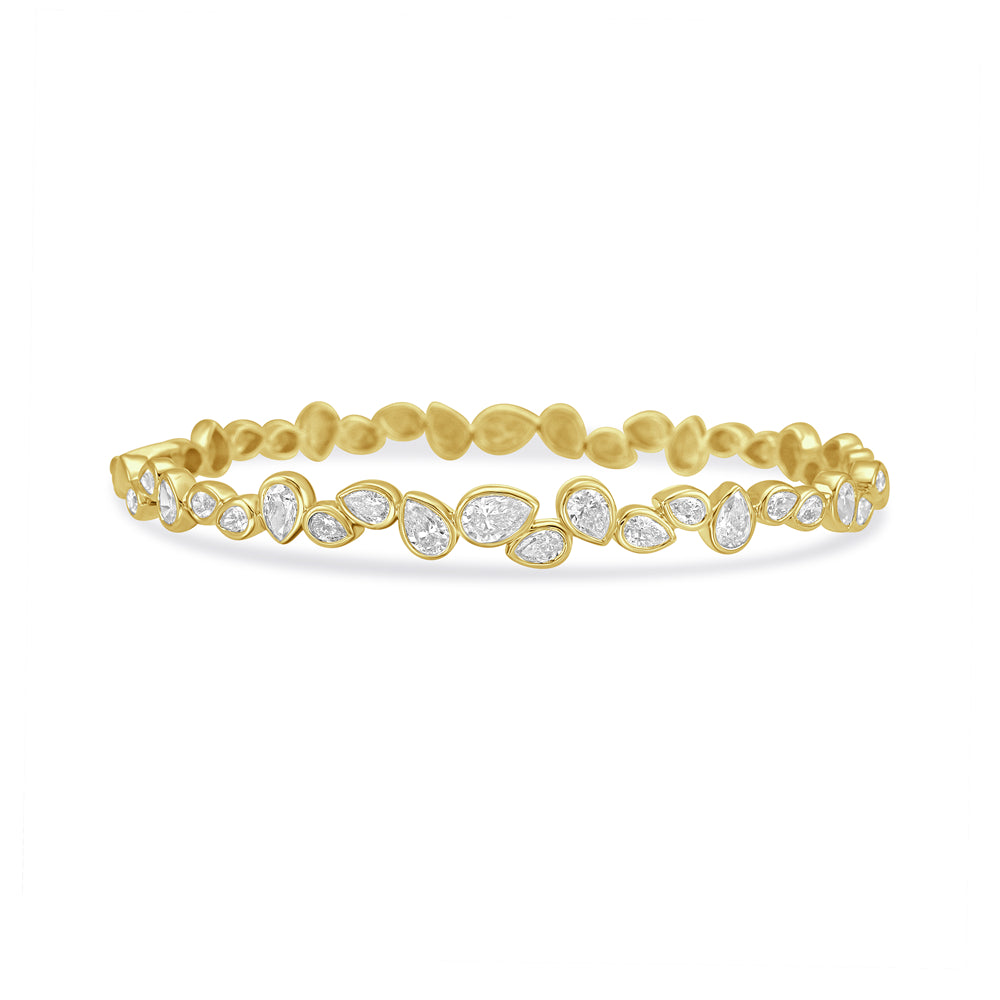 14ky diamond  bangle