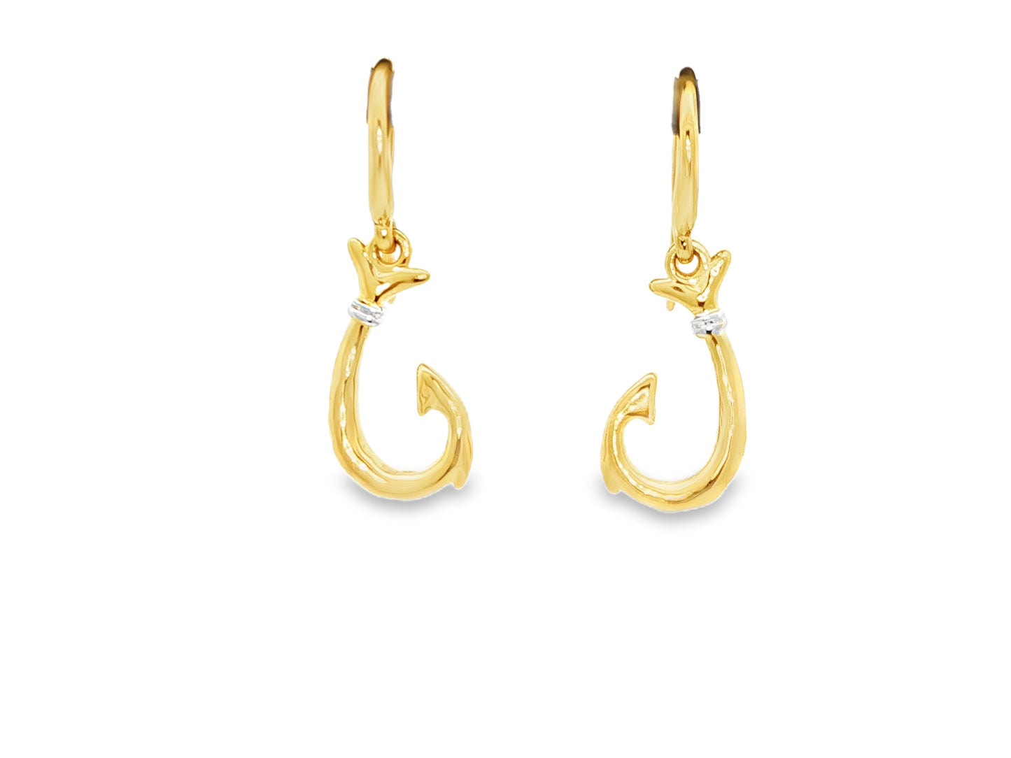 Sterling silver fishhook earrings