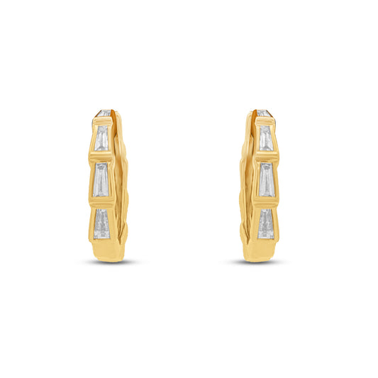 14k 16mm diamond hoop earrings