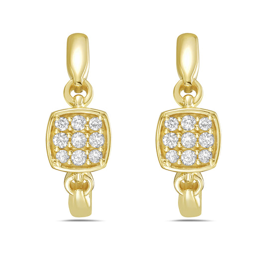14KY earrings with diamonds 0.12ct tw 5.5