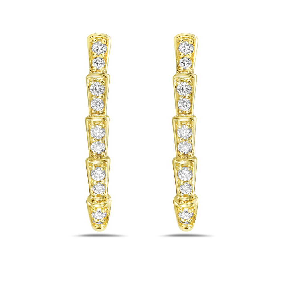 14KY diamond earrings 0.13ct tw 5.5