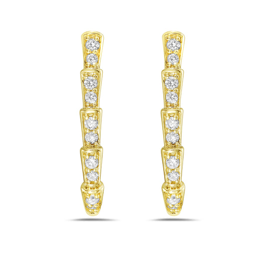 14KY diamond earrings 0.13ct tw 5.5