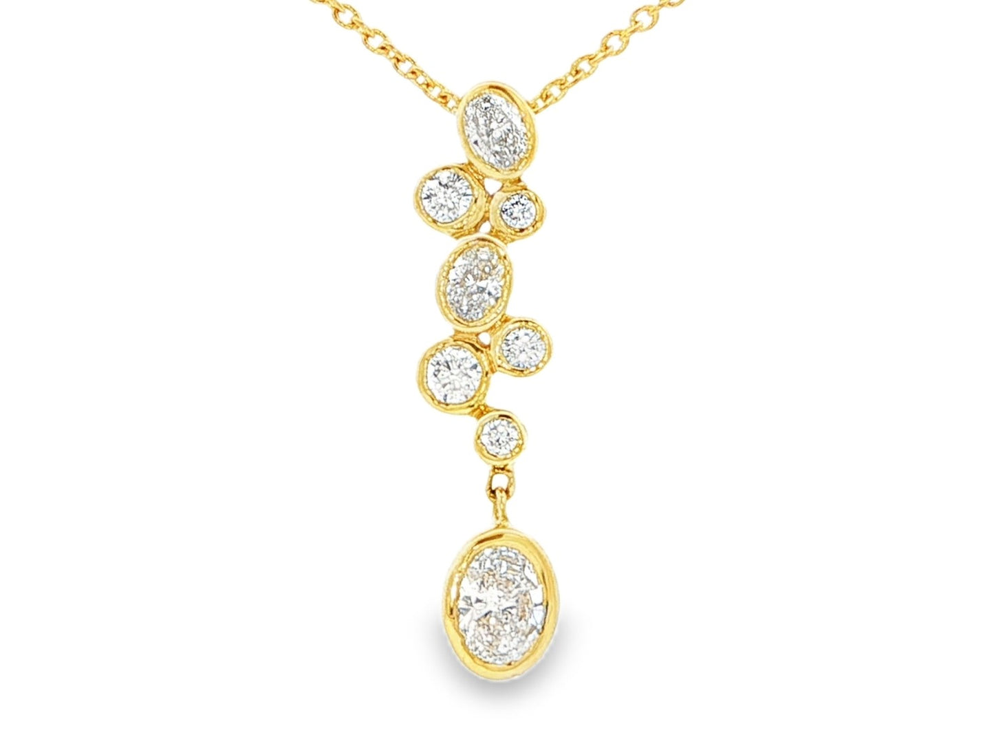 14K Cluster Pendant