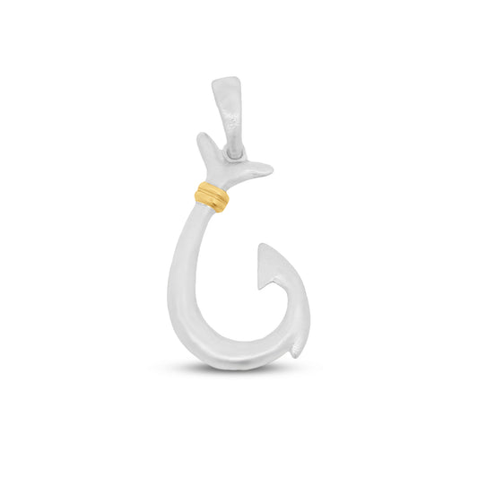 STERLING SILVER FISHHOOK PENDANT