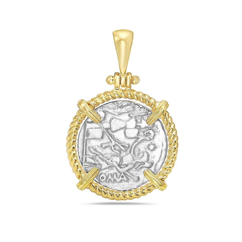 Sterling Silver Artifact Coin Pendant