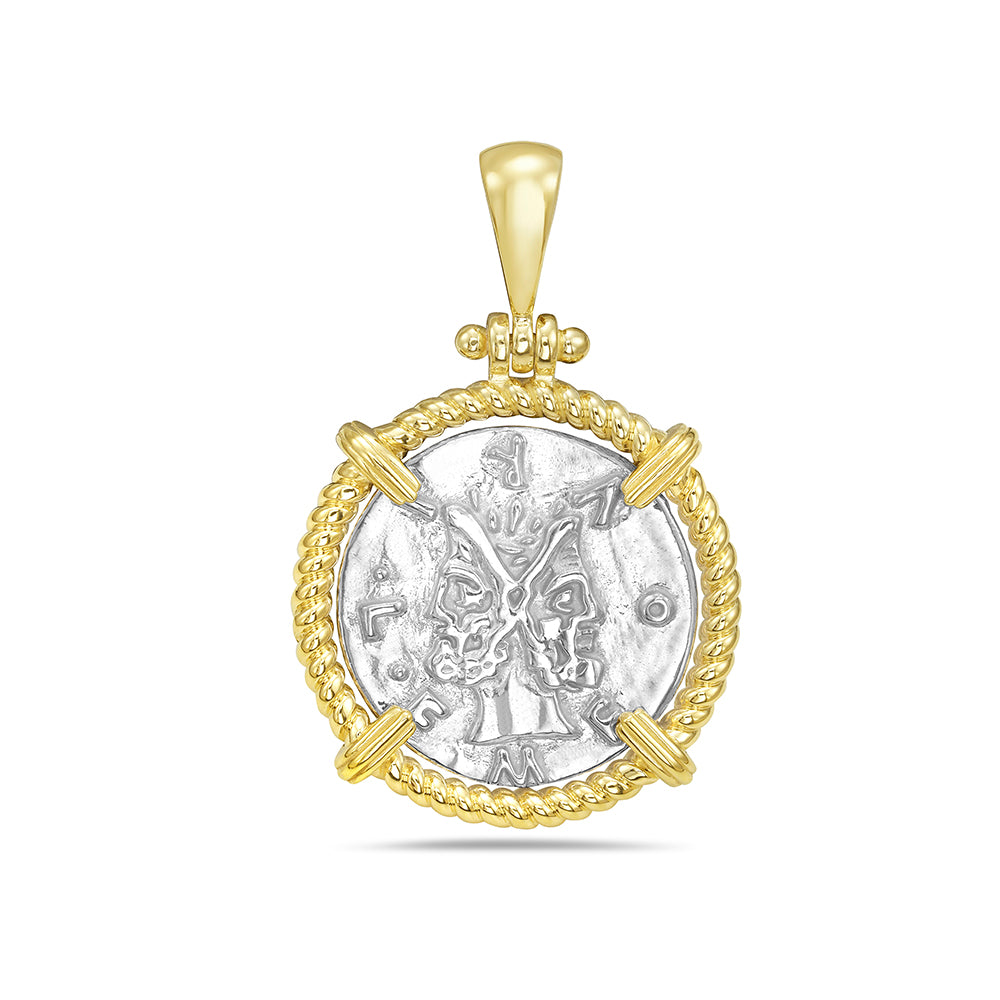 Sterling Silver Artifact Coin Pendant