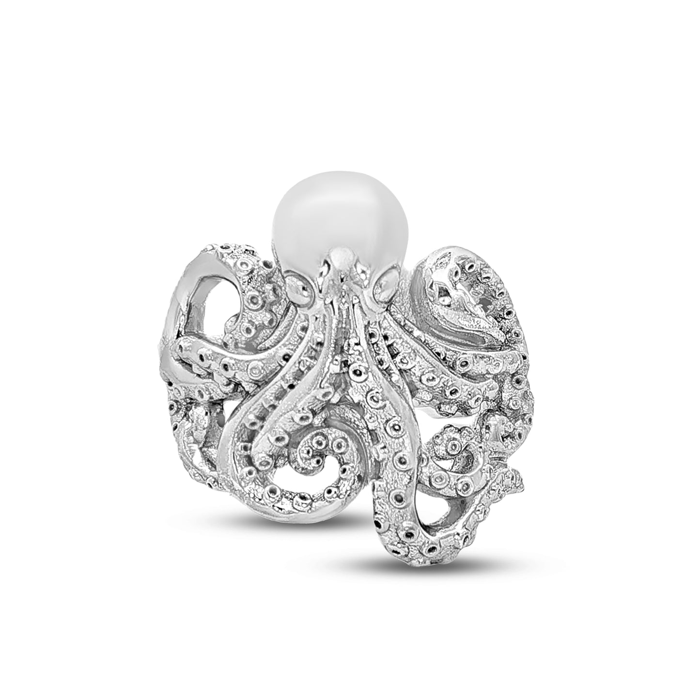 Sterling silver octopus ring