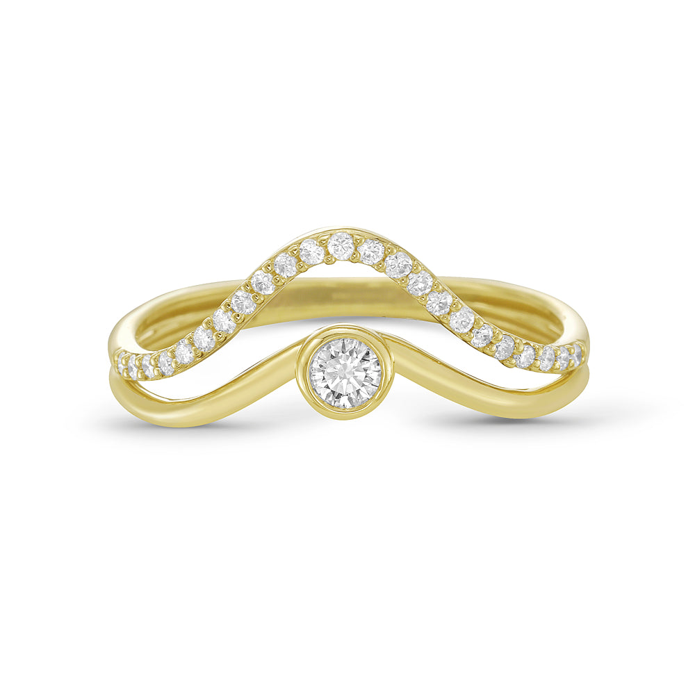 14KY diamond ring 0.20ct tw 5.5