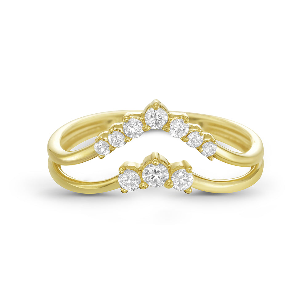 14KYdiamond ring 0.25ct tw 5.5