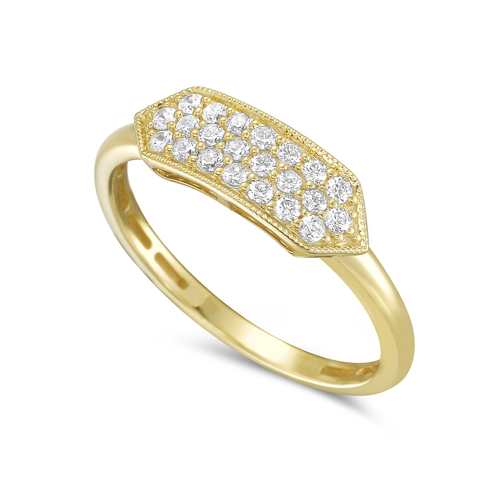 14k band with 22 round diamonds 0.25ct 5.5