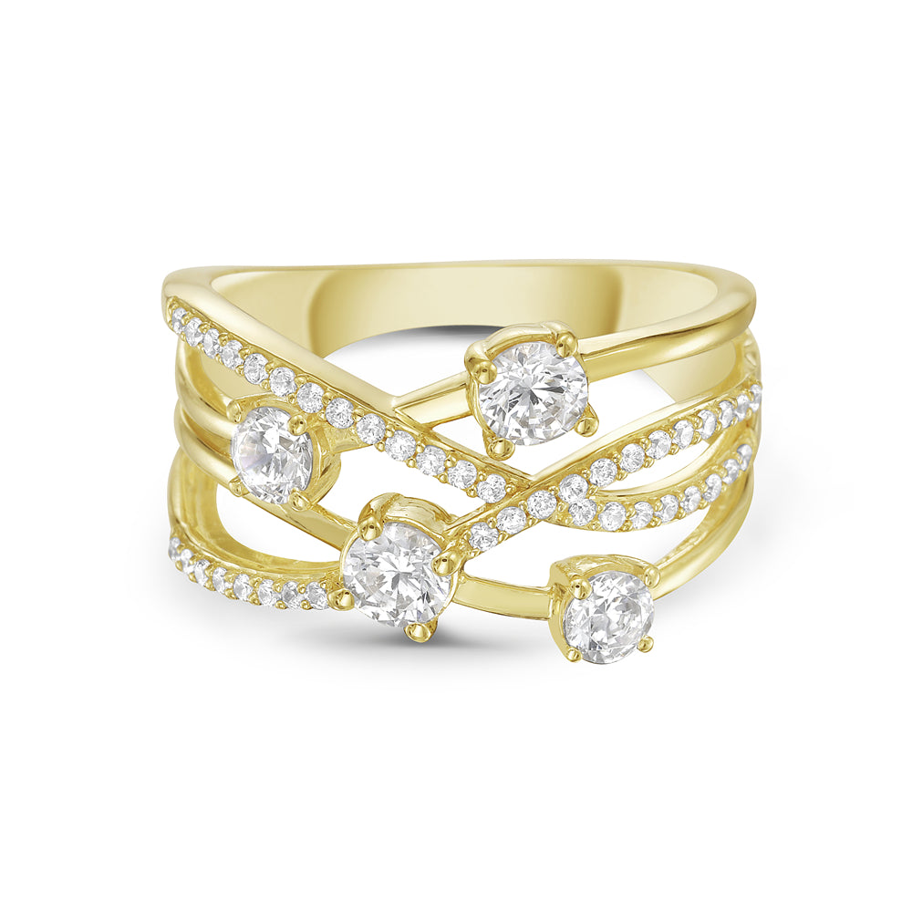 14K RING 45 DIAMONDS 1CT 5.5