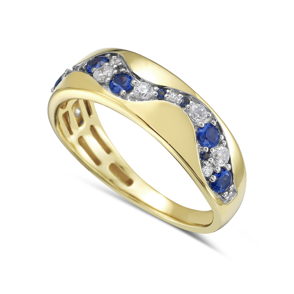 Sapphire & Diamond Ring