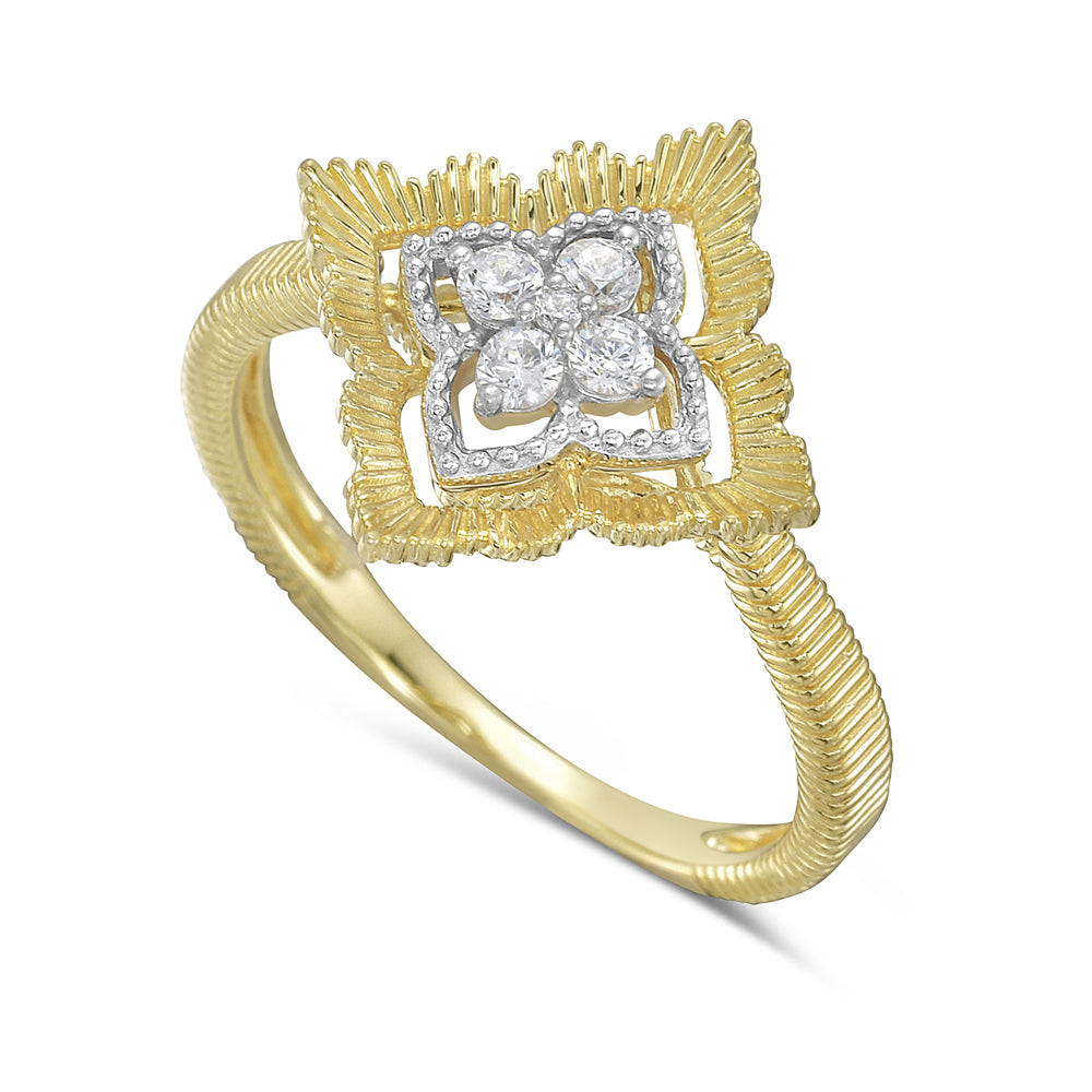 14KY ring with diamonds 0.15ct tw 5.5