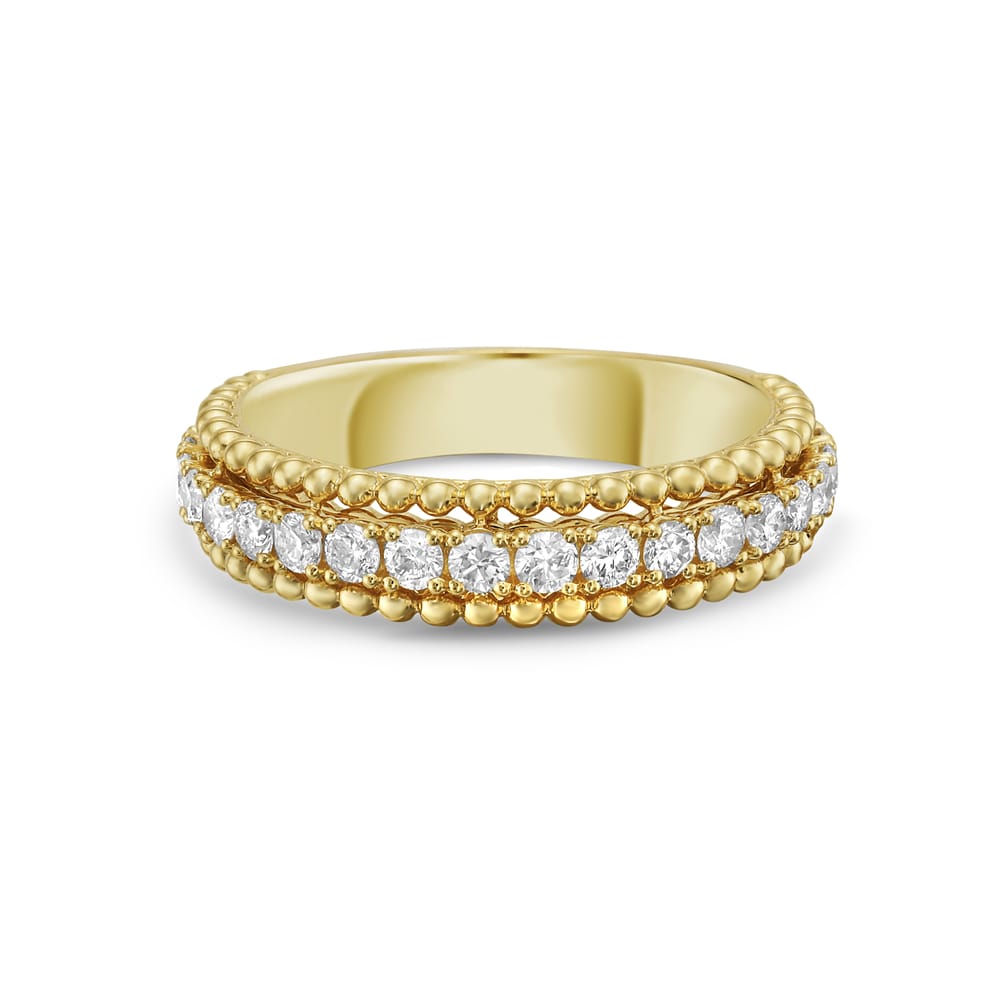 18k band with 21 diamonds 0.63ct