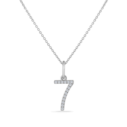NUMBER 7 on 18 inches chain