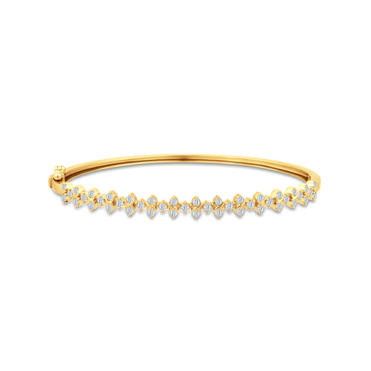 14K BANGLE WITH DIAMONDS 1.00CT