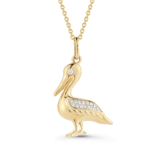 PELICAN PENDANT on 18 inches chain