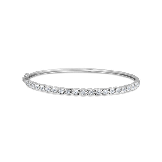 14K CLASSIC BANGLE WITH DIAMONDS 1.00CT