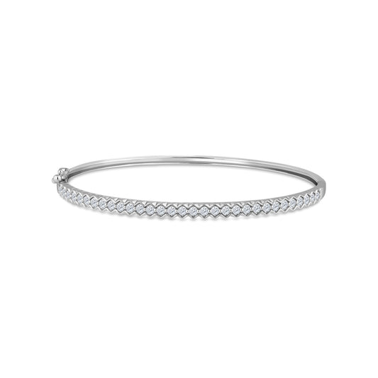 14K BANGLE WITH DIAMONDS 1.00CT