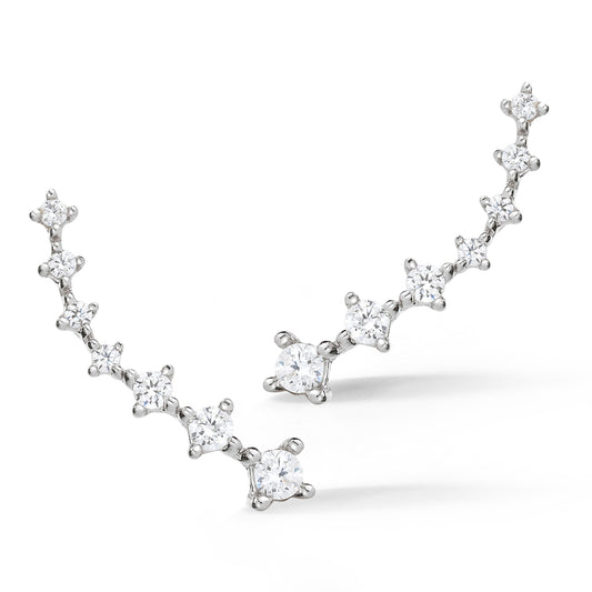 14K DIAMOND CLIMBER EARRINGS